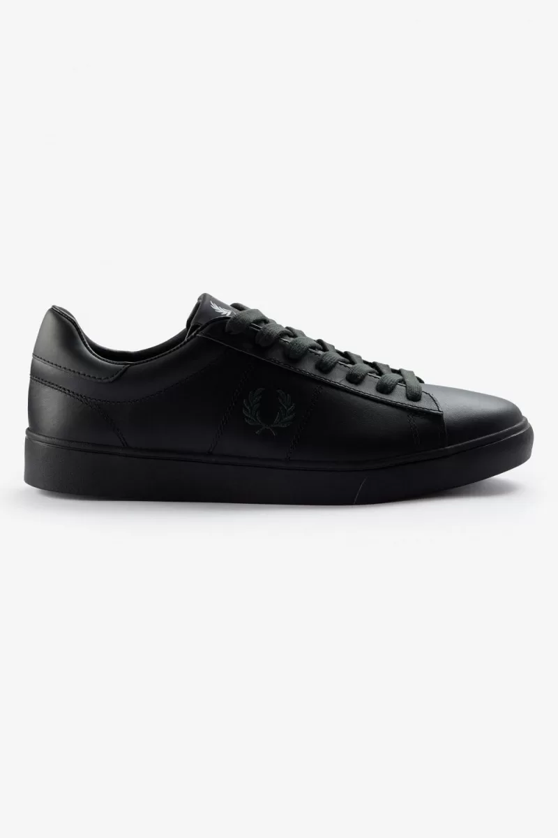 Fred Perry Spencer Men’s Tennis Shoes Black Night Green VQTPY8024 Fred Perry Spencer Men’s Tennis Shoes Black Night Green VQTPY8024