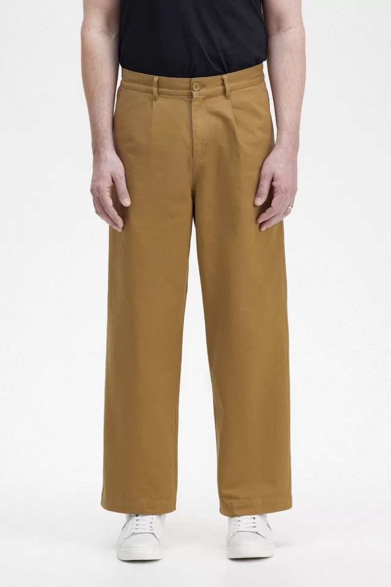 Fred Perry Straight Leg Men’s Pants Brown ROYJL1897 Fred Perry Straight Leg Men’s Pants Brown ROYJL1897