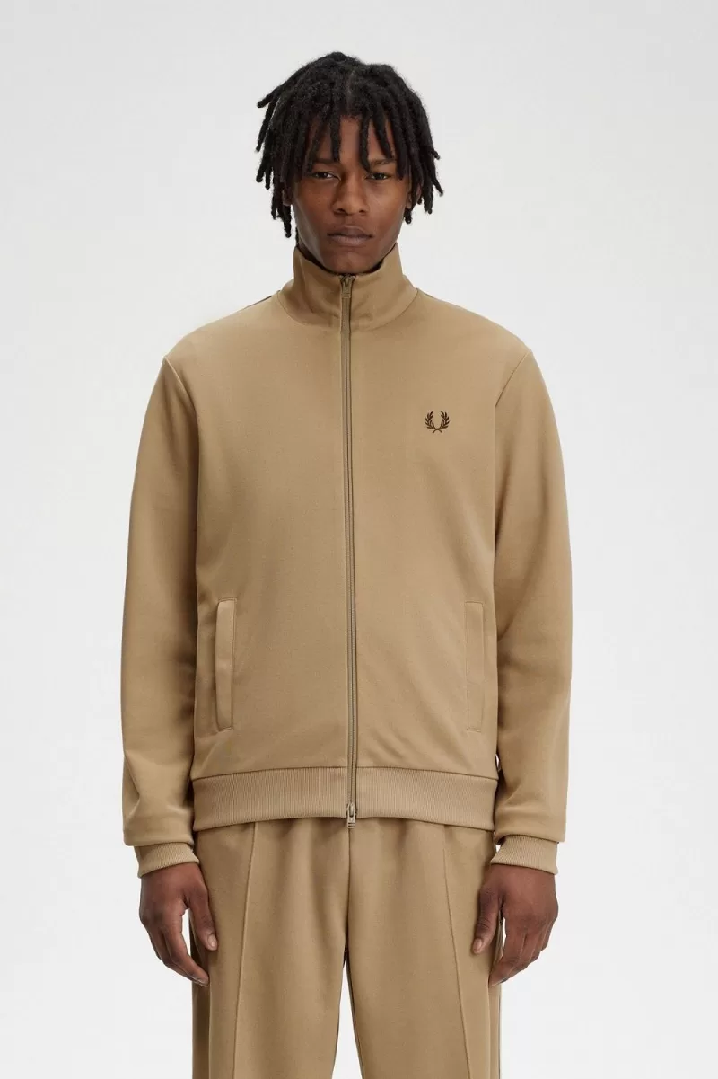 Fred Perry Tape Detail Men’s Track Jackets Green MUWBR4760 Fred Perry Tape Detail Men’s Track Jackets Green MUWBR4760