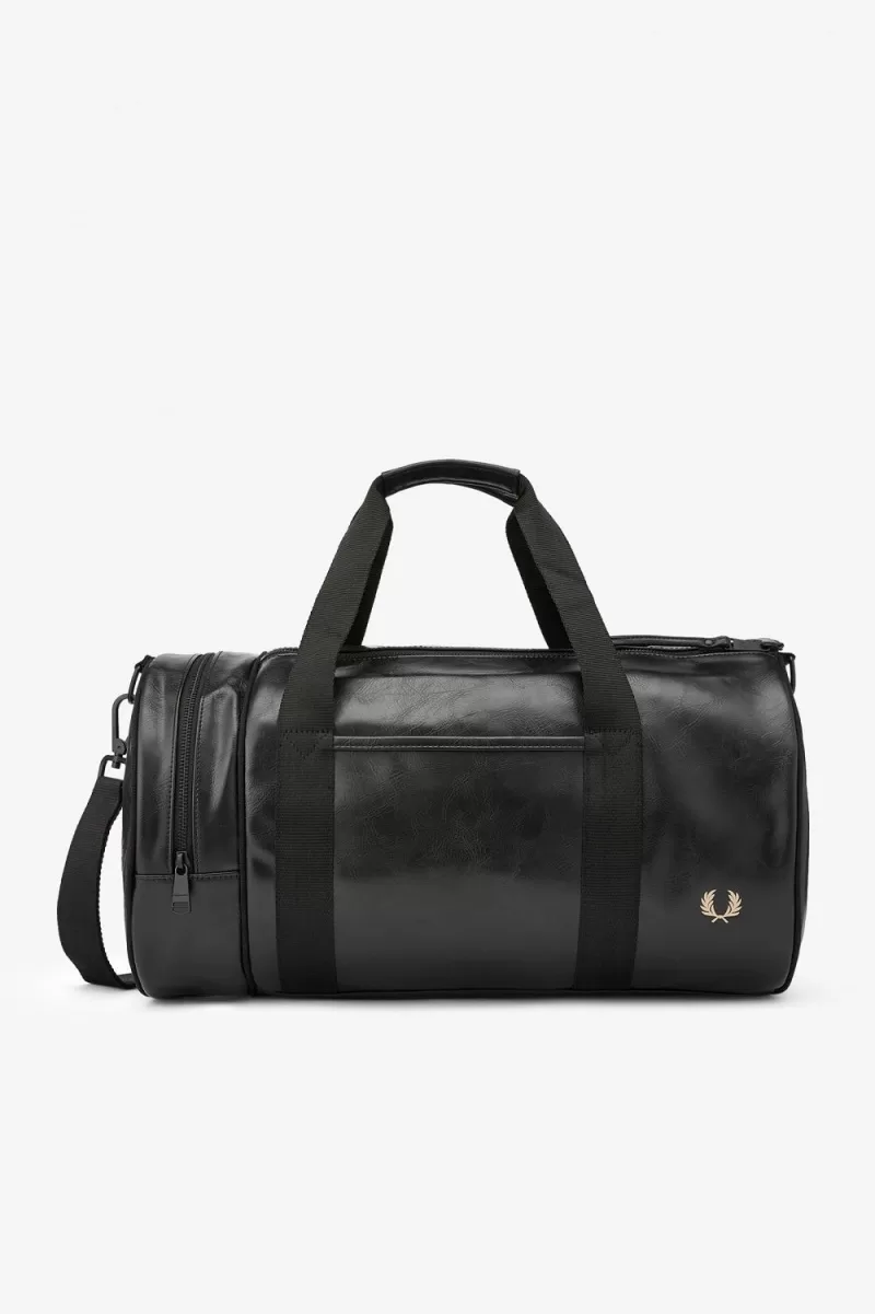 Fred Perry Tonal PU Barrel Men’s Bags Black ZDKPE0753 Fred Perry Tonal PU Barrel Men’s Bags Black ZDKPE0753