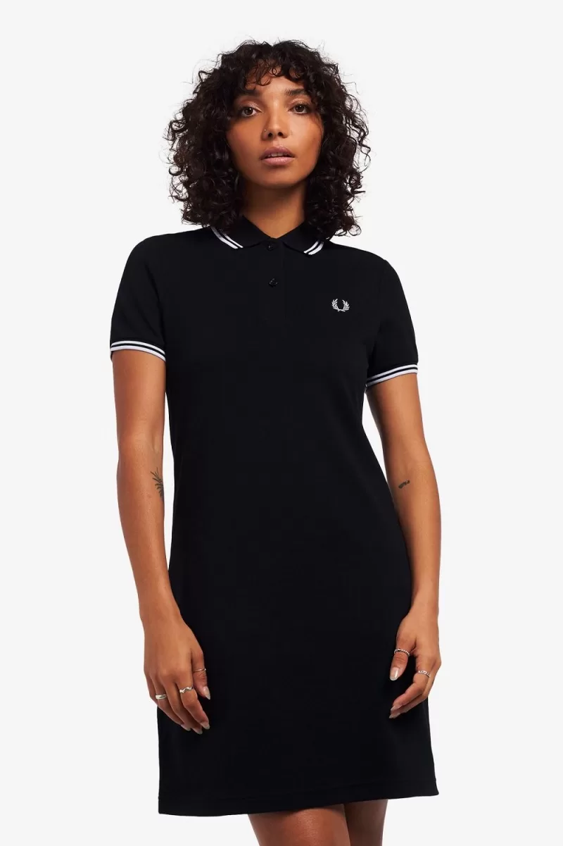 Fred Perry Twin Tipped Women’s Dress Black PLJGH9426 Fred Perry Twin Tipped Women’s Dress Black PLJGH9426