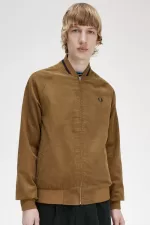 Fred Perry Waffle Cord Tennis Bomber Men’s Jackets Brown ZISML2863