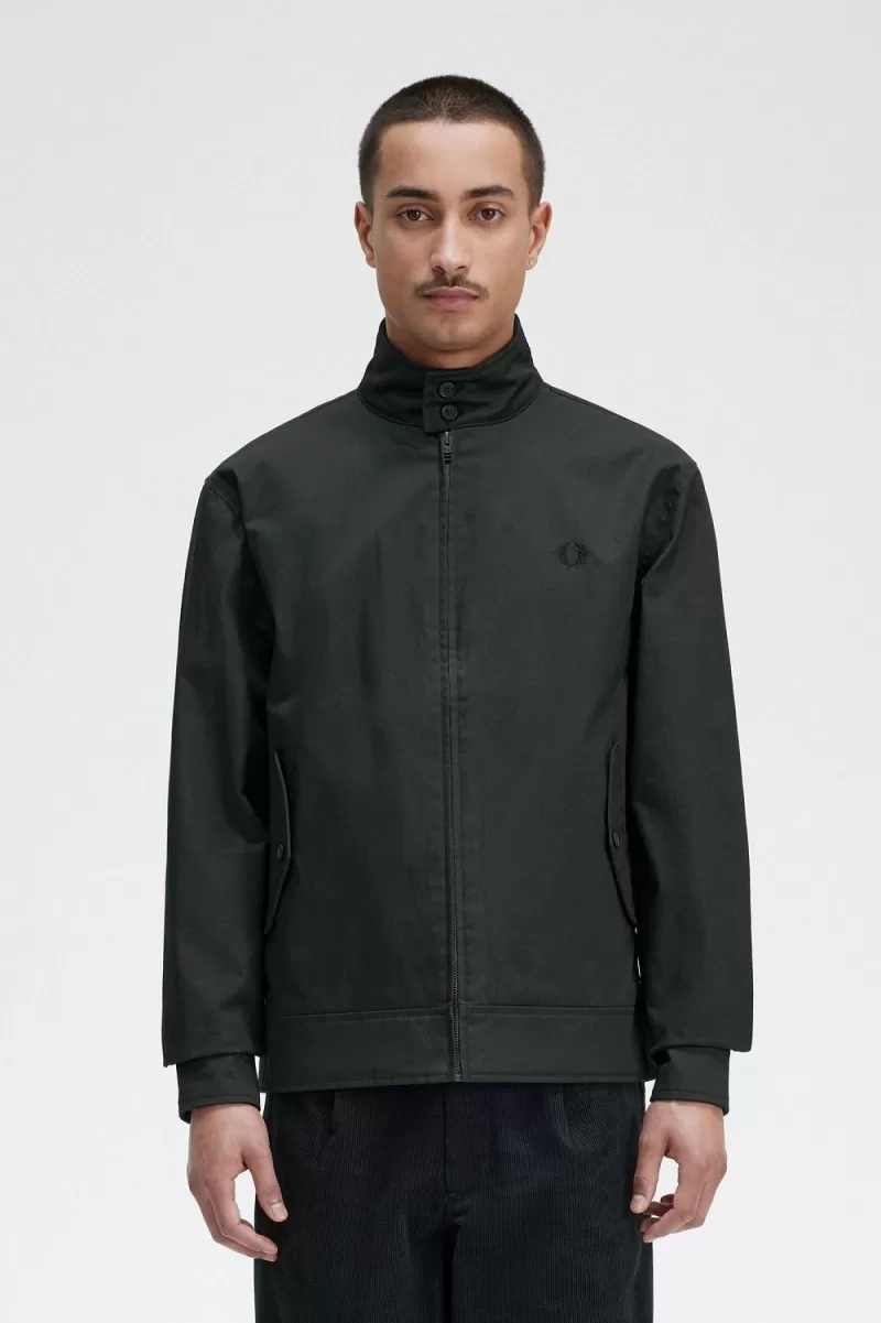 Fred Perry Waxed Cotton Men’s Jackets Night Green GTJFC0742 Fred Perry Waxed Cotton Men’s Jackets Night Green GTJFC0742