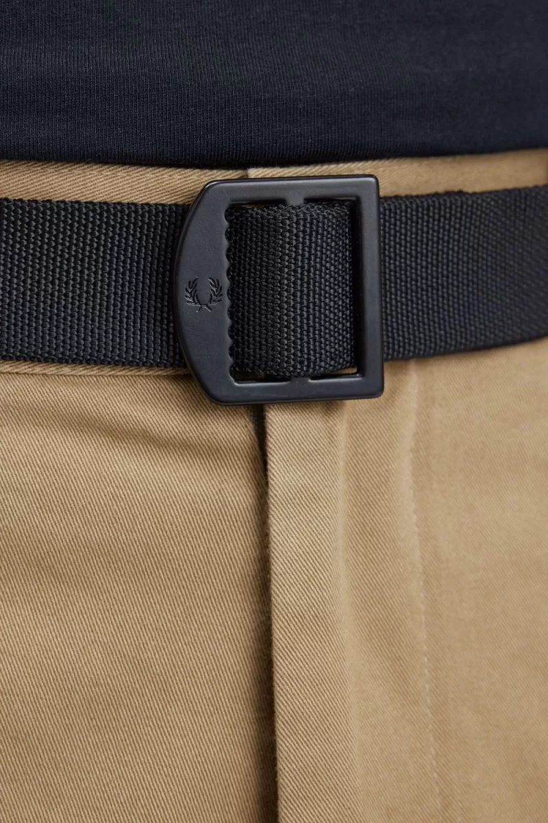 Fred Perry Webbing Men’s Belts Black WKHCR0698 Fred Perry Webbing Men’s Belts Black WKHCR0698