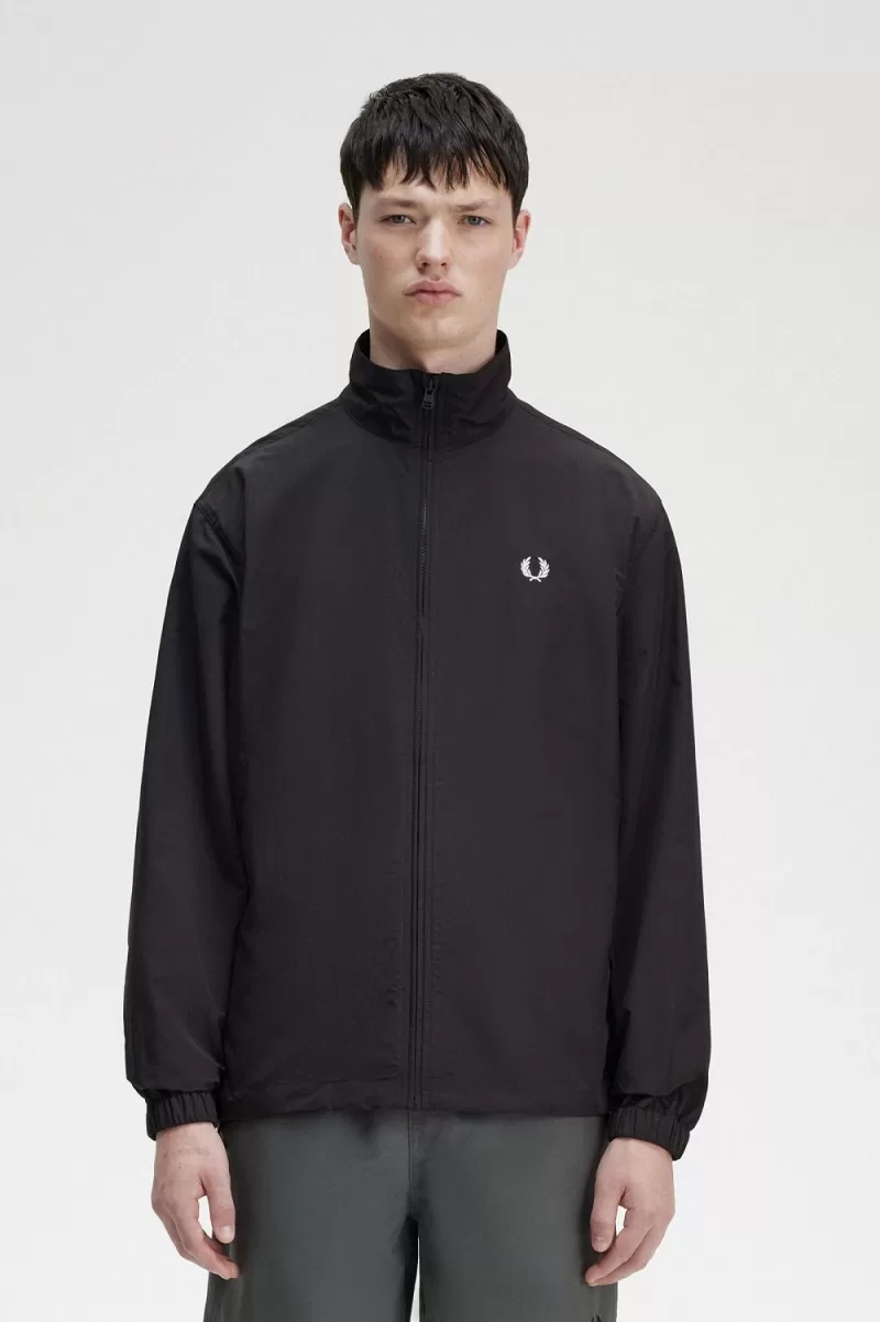 Fred Perry Woven Track Men’s Jackets Black EPGOK1350 Fred Perry Woven Track Men’s Jackets Black EPGOK1350