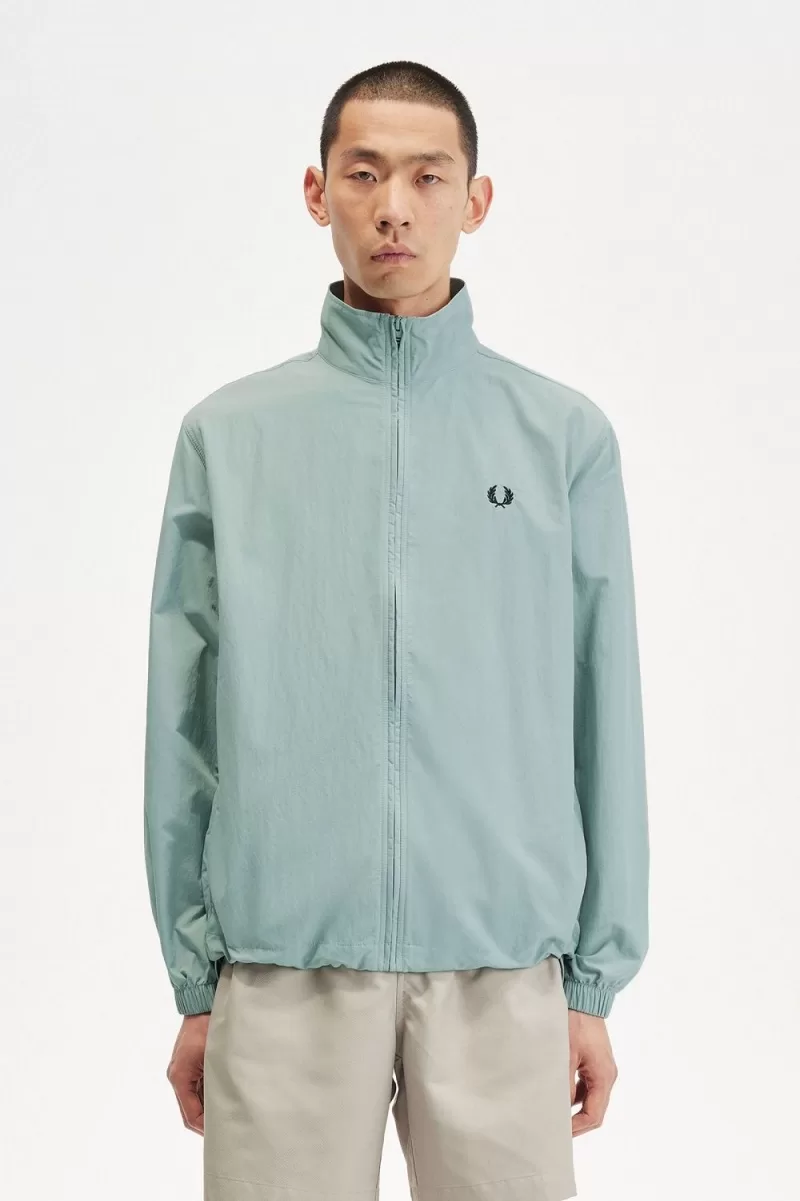 Fred Perry Woven Track Men’s Jackets Silver Blue SRMIT5840 Fred Perry Woven Track Men’s Jackets Silver Blue SRMIT5840